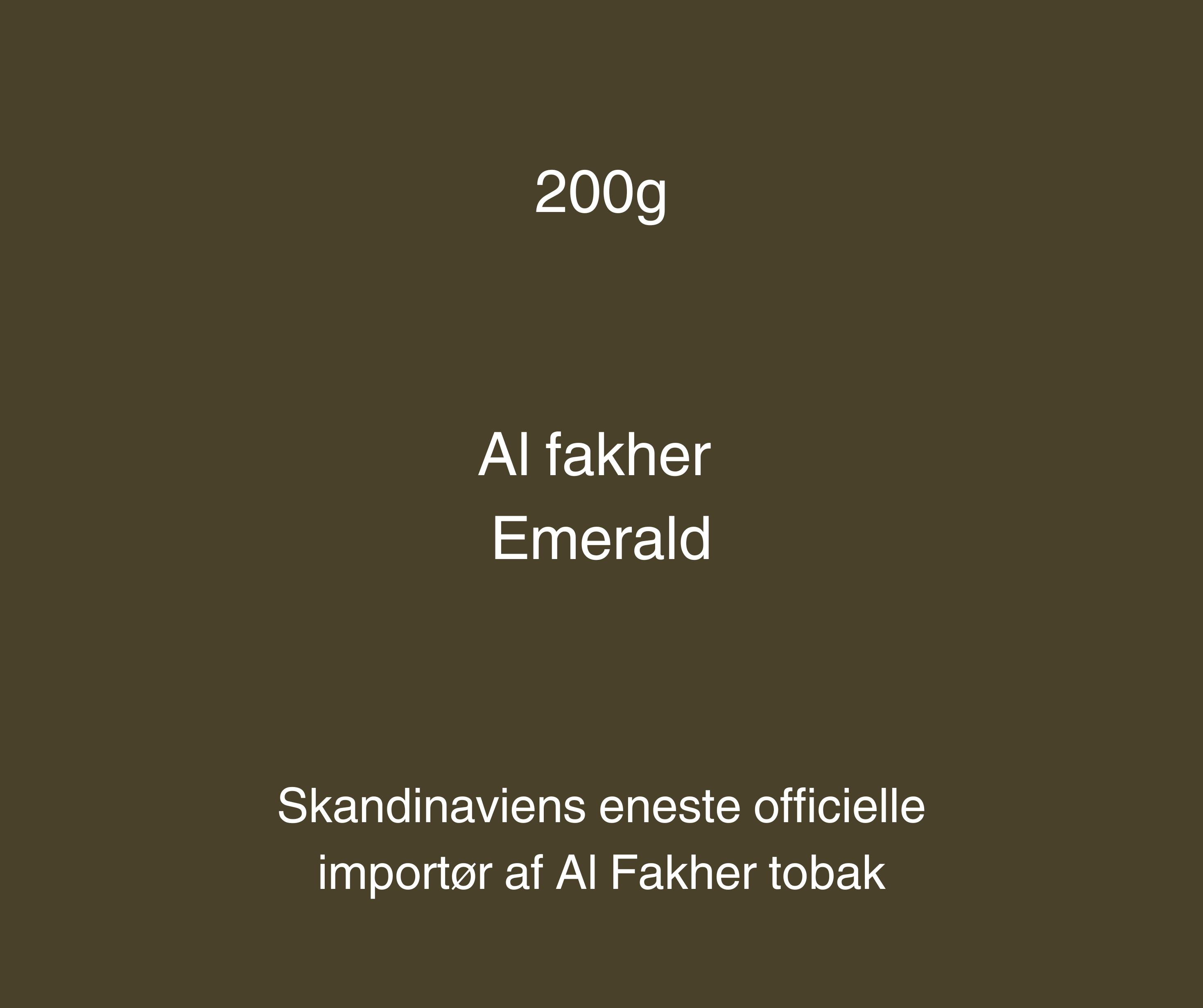 Al Fakher 200g - Emerald (Mynte) - Caesar Shisha