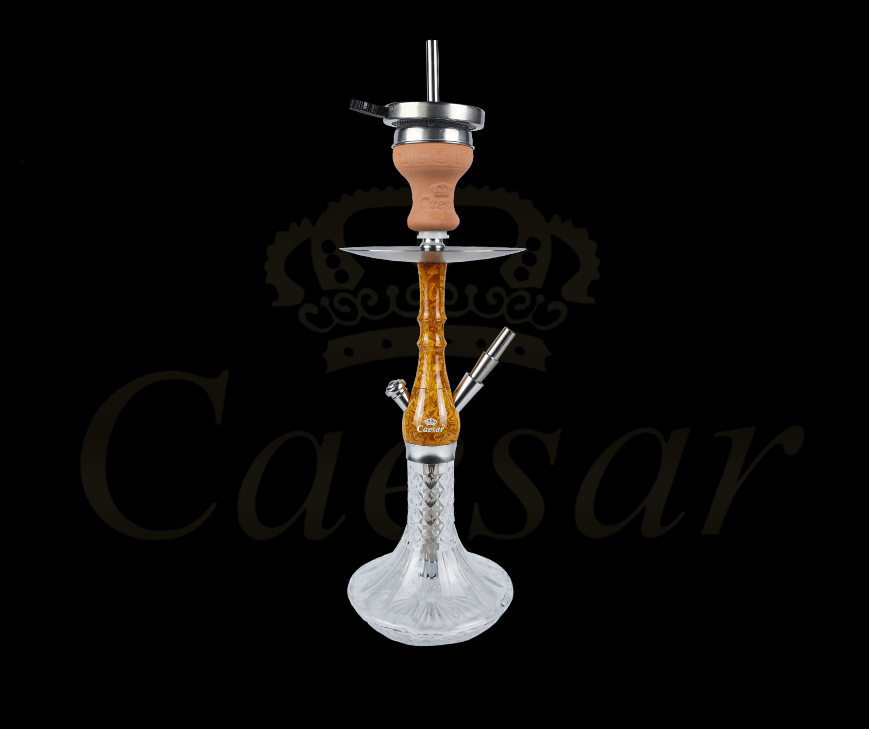 Caesar 01 - Gold / Transparent - Caesar Shisha