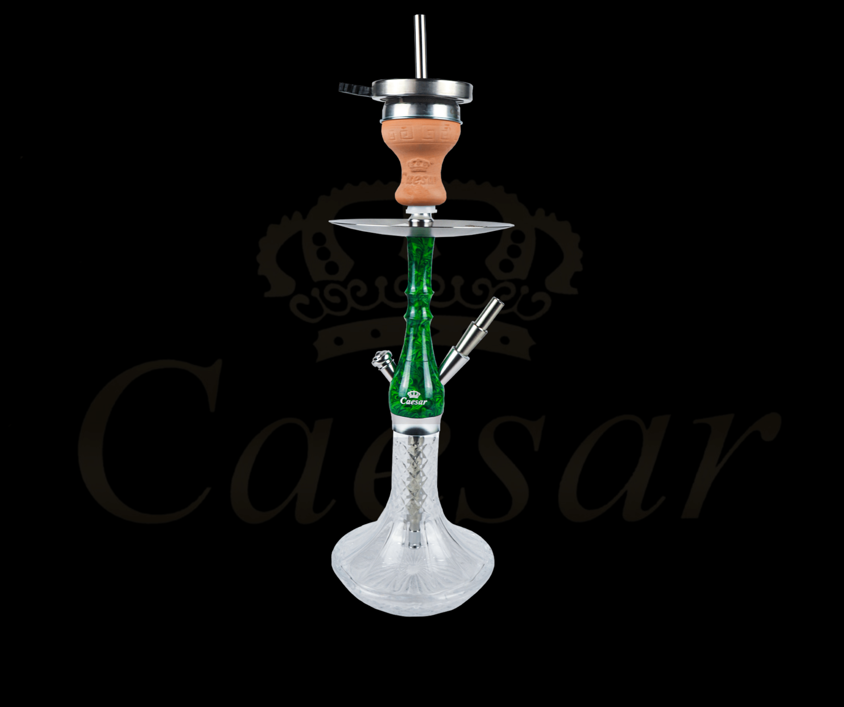 Caesar 01 - Green / Transparent - Caesar Shisha