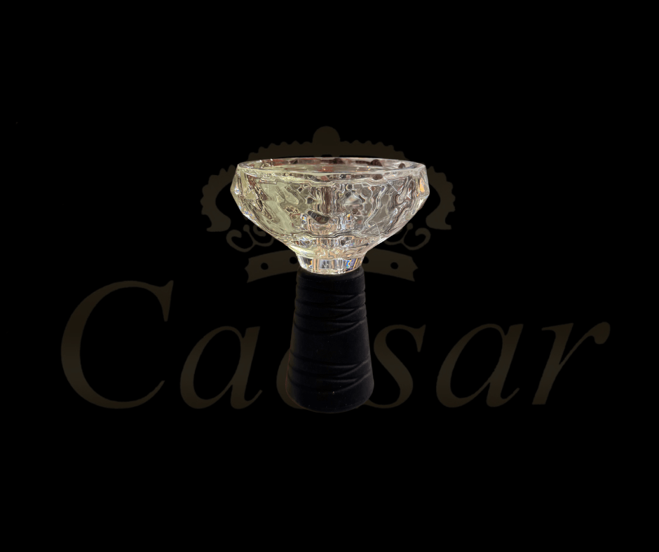 Caesar Royal Diamond Glass Bowl Med Varmeregulator - Caesar Shisha