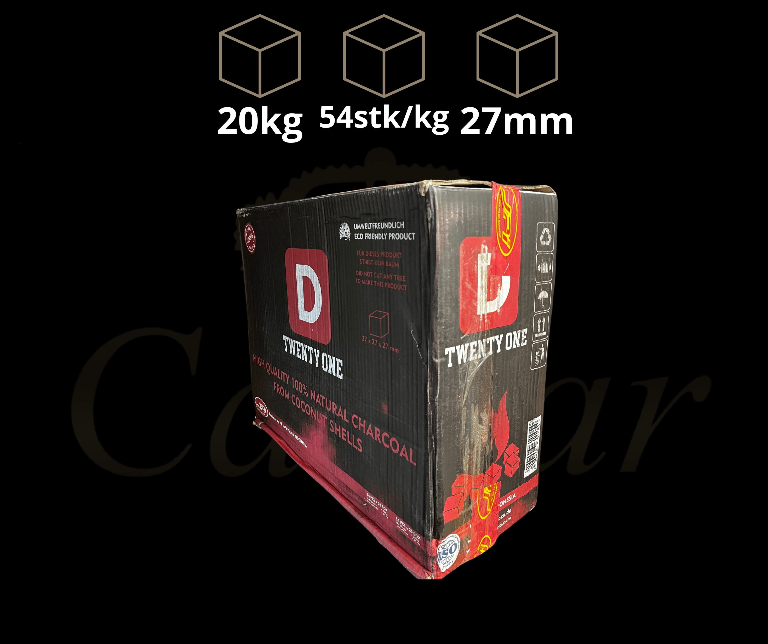 D Twenty One 27'er 20KG - Caesar Shisha