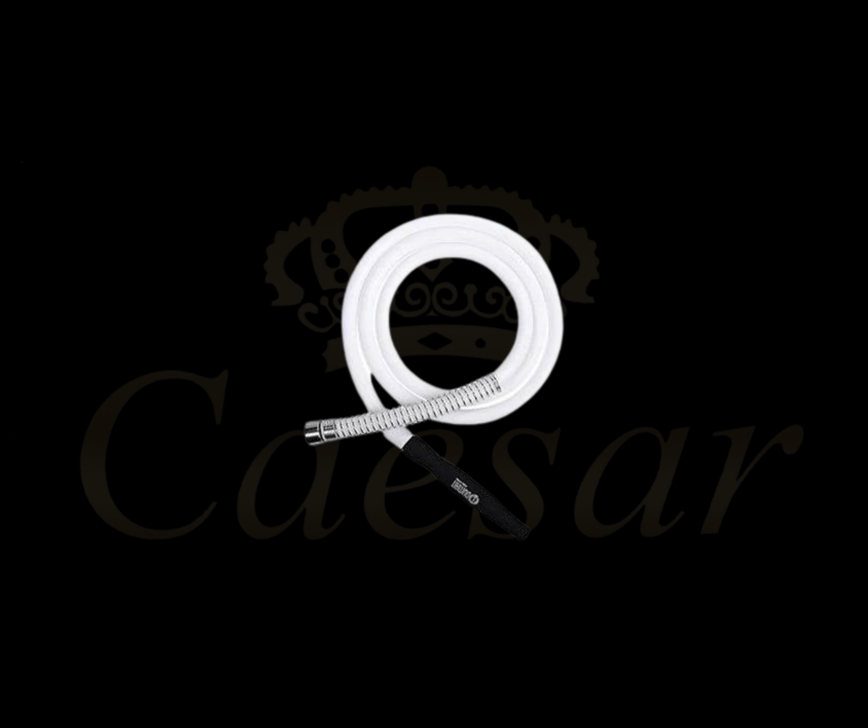 Oduman Silikoneslange + Matt Sort Mundstykke - Caesar Shisha