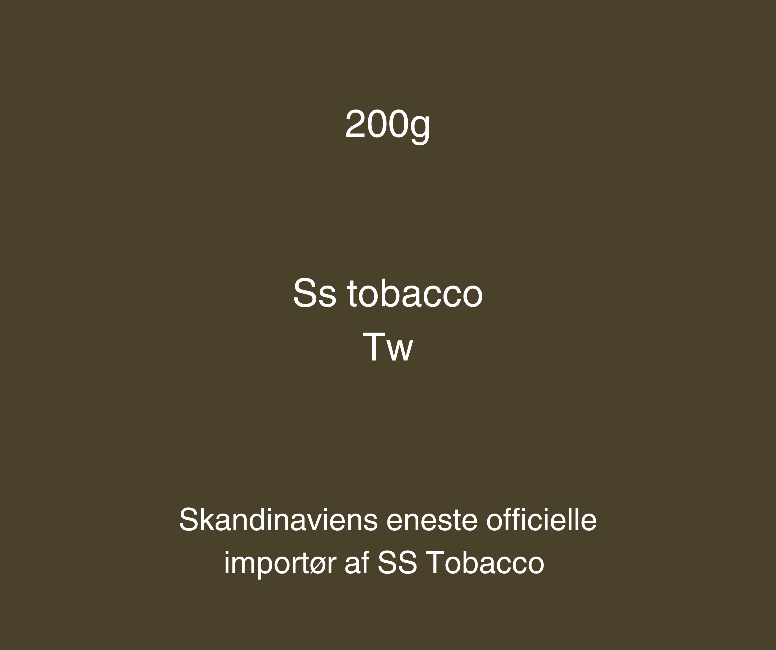 SS TOBACCO - TWISTED - 200G - Caesar Shisha