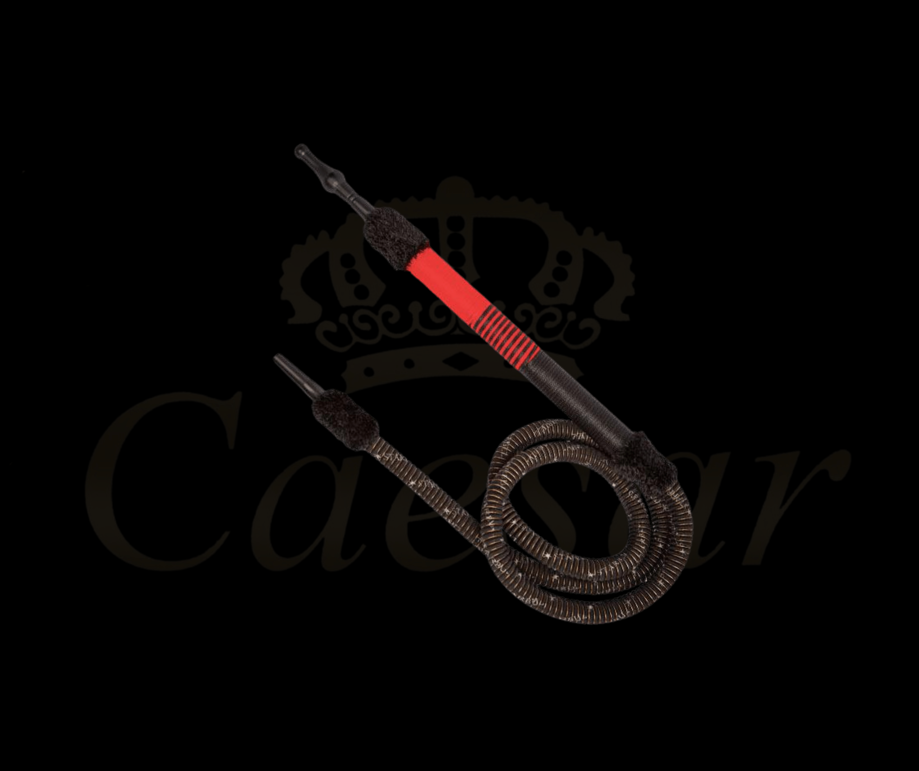StarBuzz Maximus Hose - Black/Red - Caesar Shisha