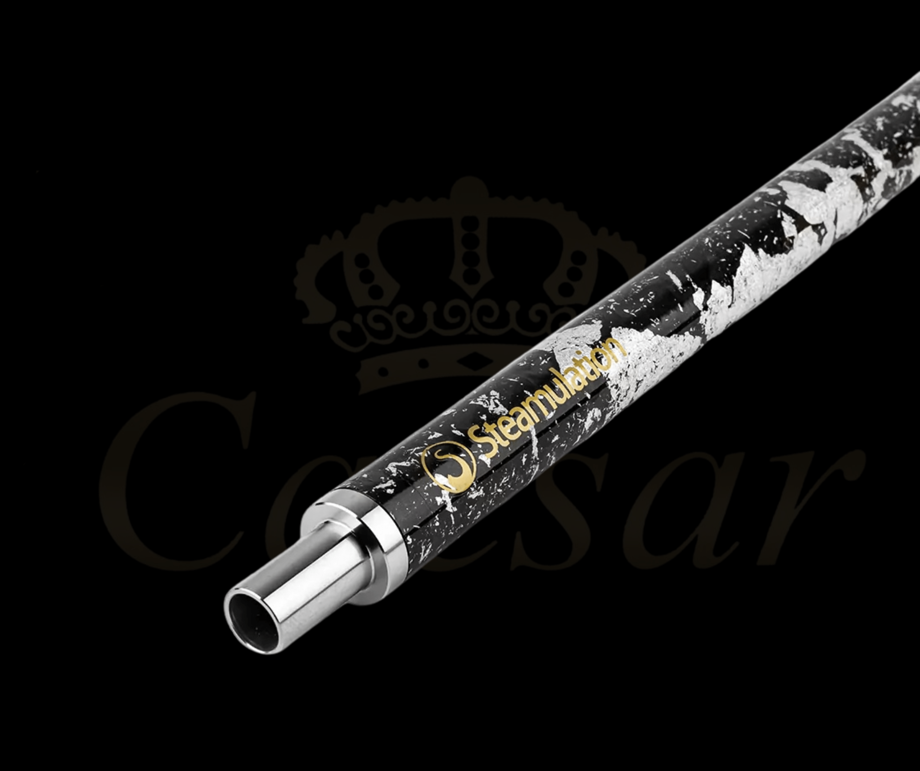 Steamulation Carbon Mundstykke - Silver Leaf - Caesar Shisha