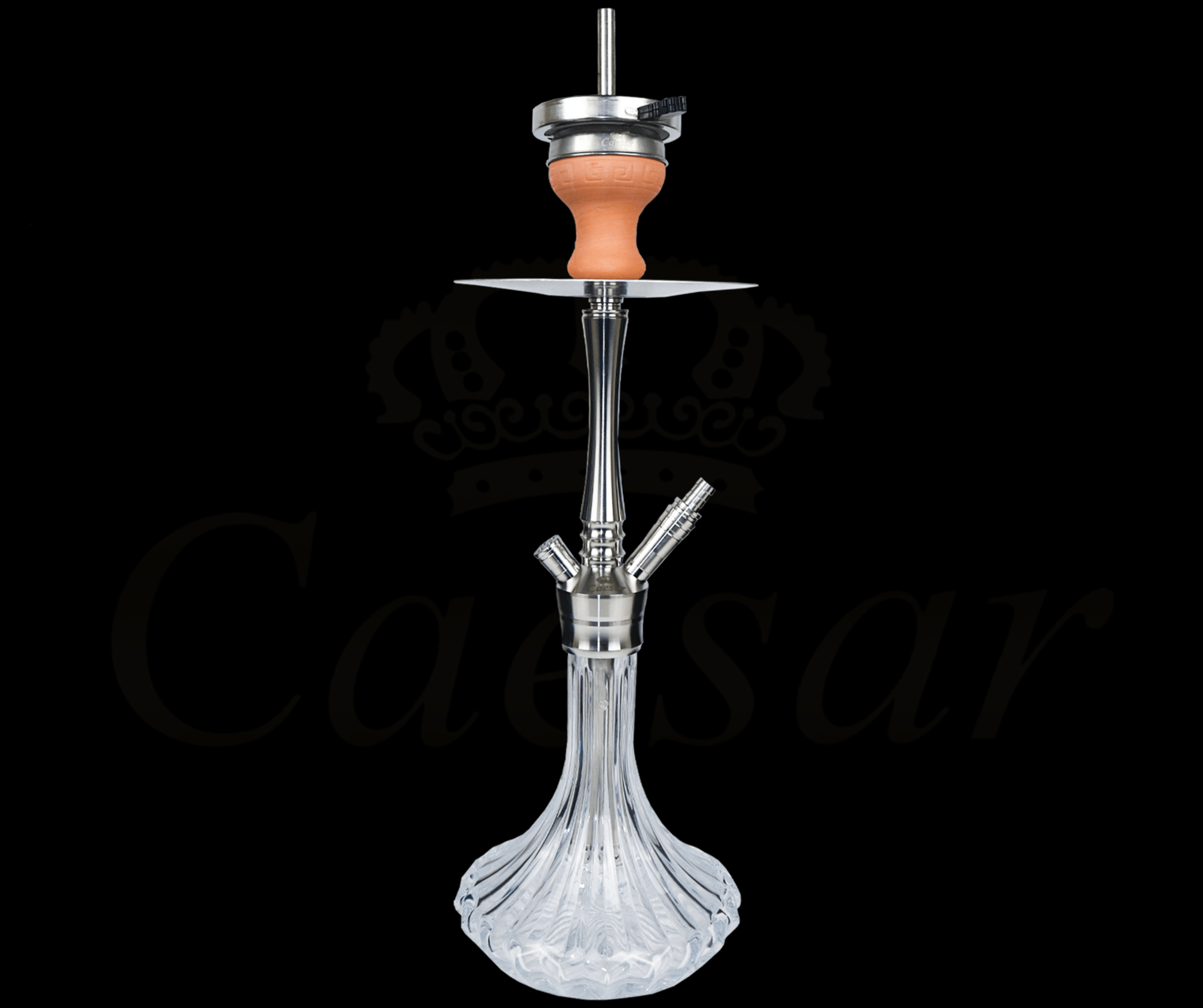 410 A - 2er Stainless Steel - Transparent - Caesar Shisha