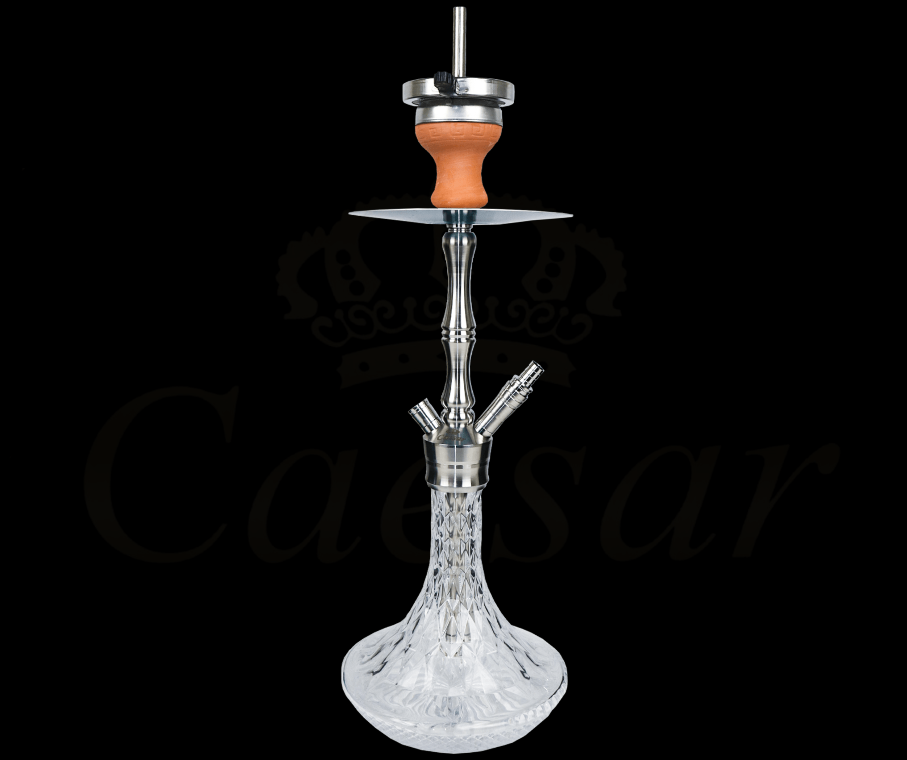 410 C - 2er Stainless Steel - Transparent - Caesar Shisha