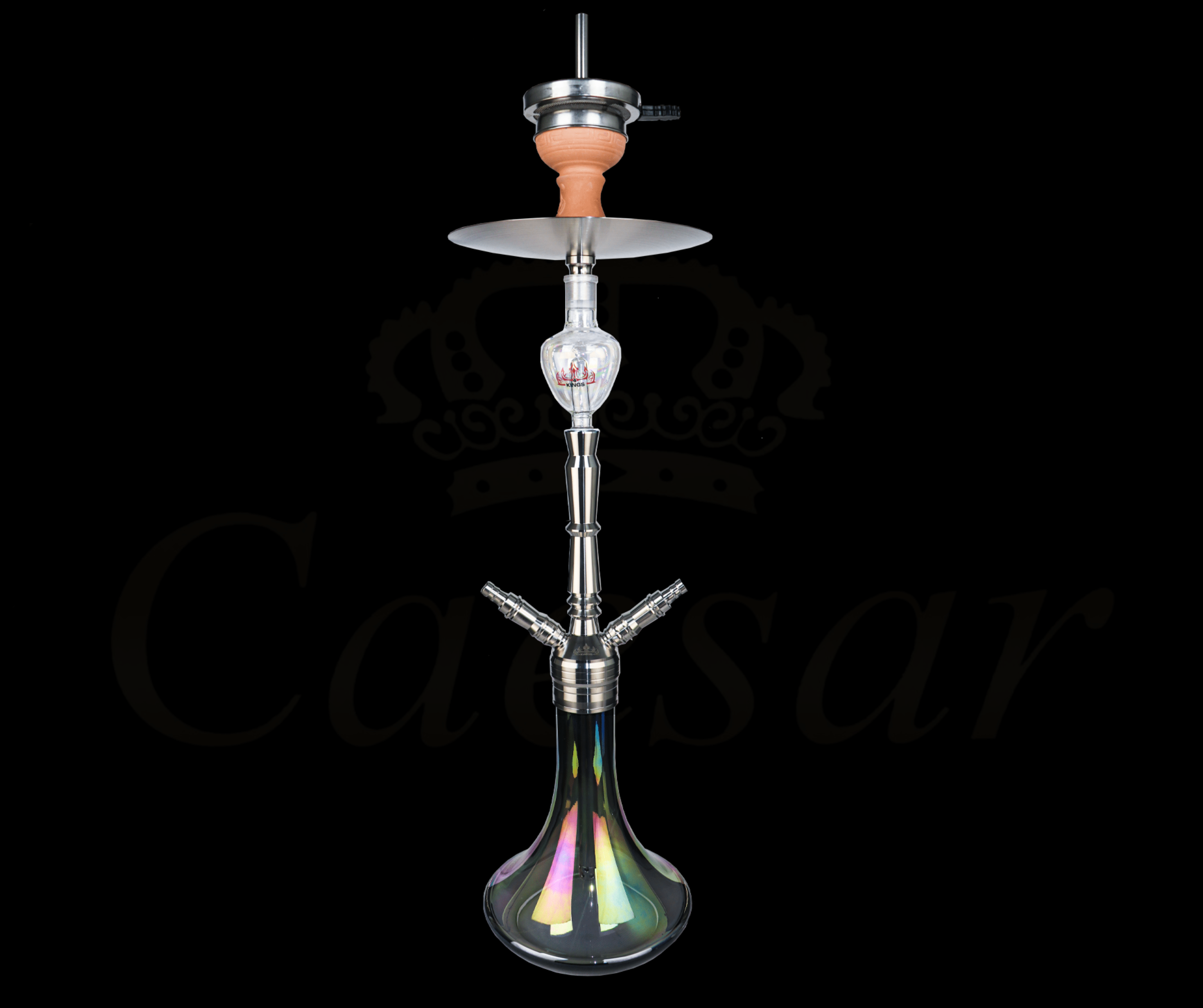 4kings - Stainless Steel - 2'er - Shining Light Black - Caesar Shisha