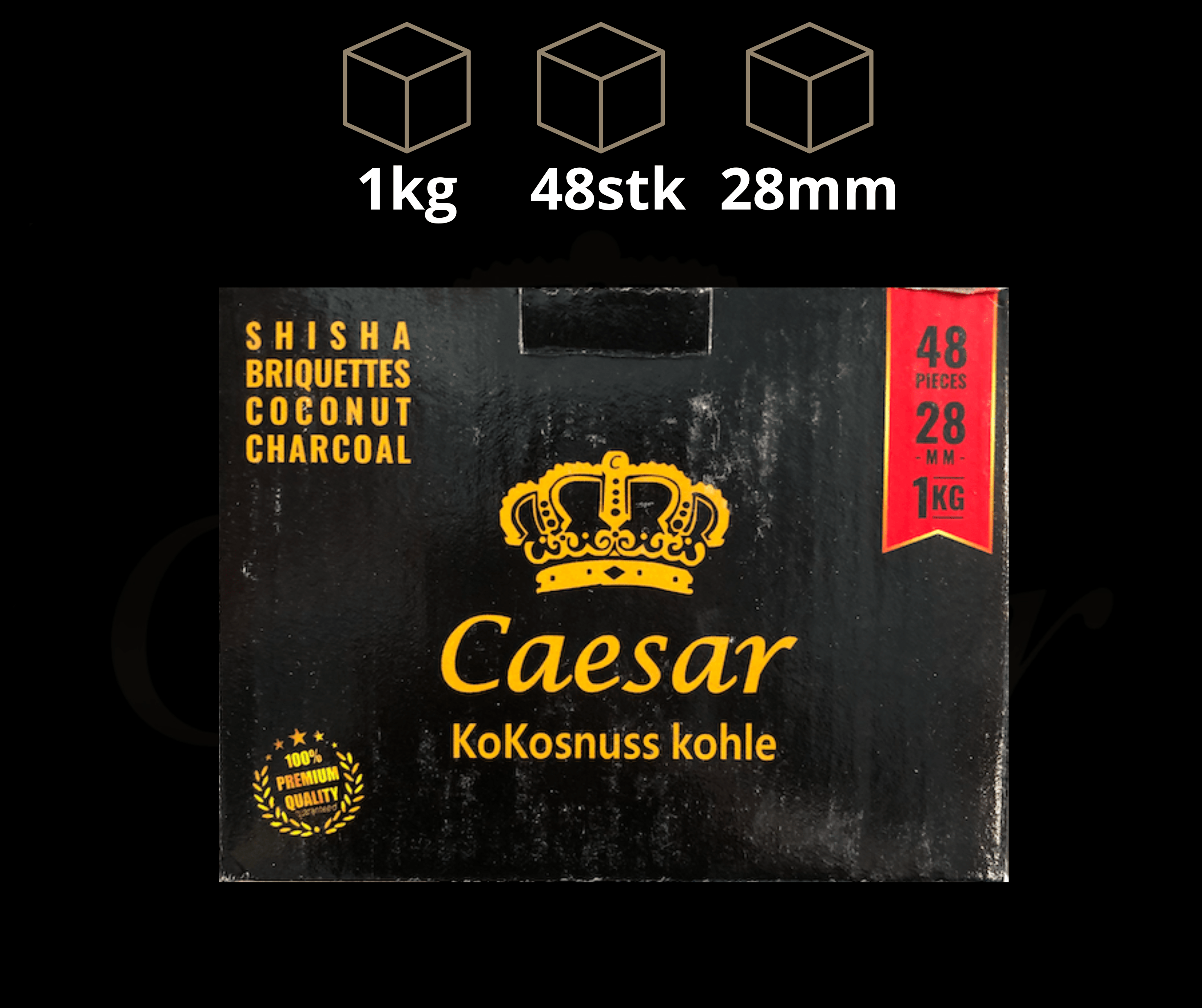 Caesar Dark Coco 28 - Caesar Shisha