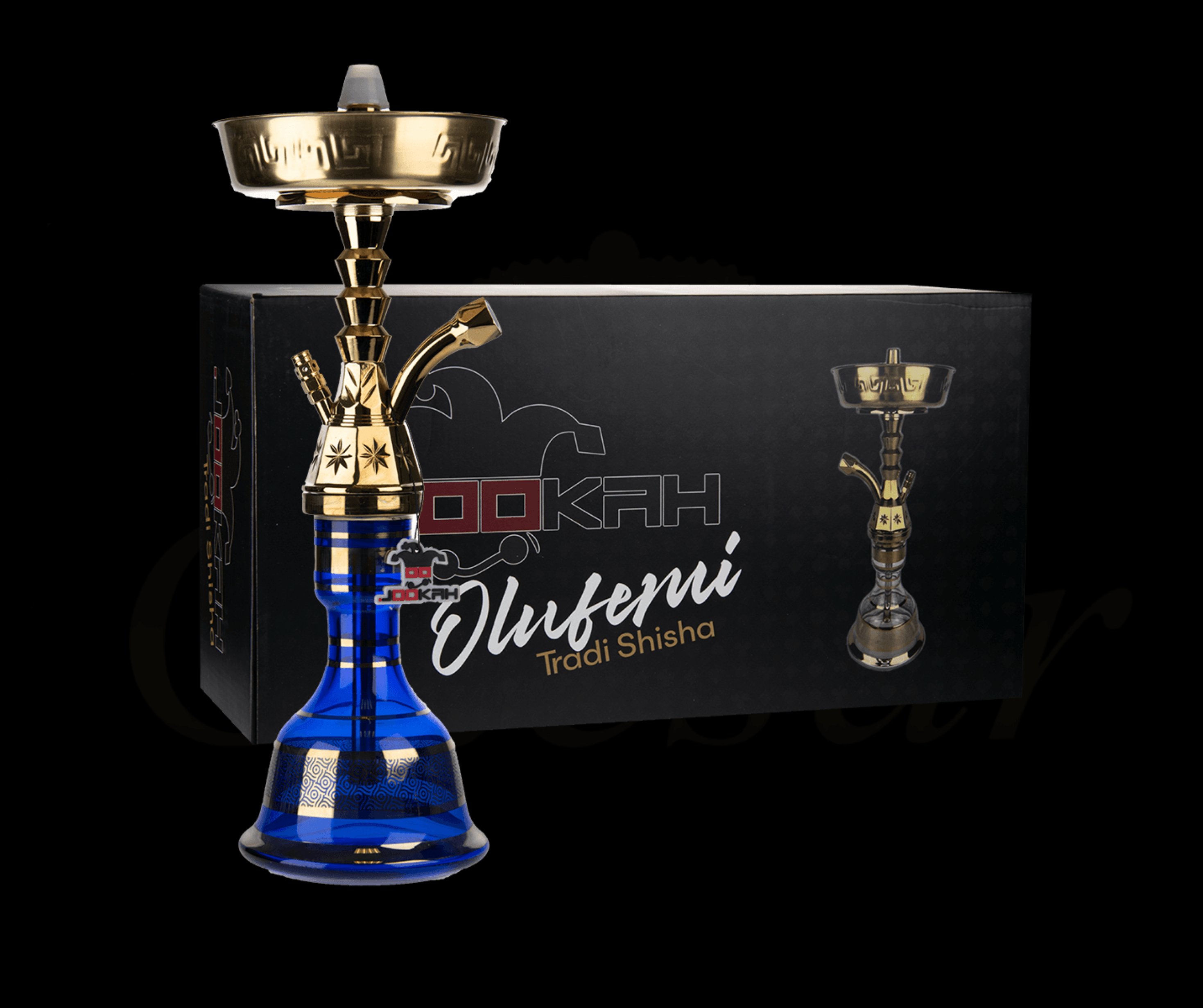 Jookah - Olufemi 02 / Gold - Blue - Caesar Shisha