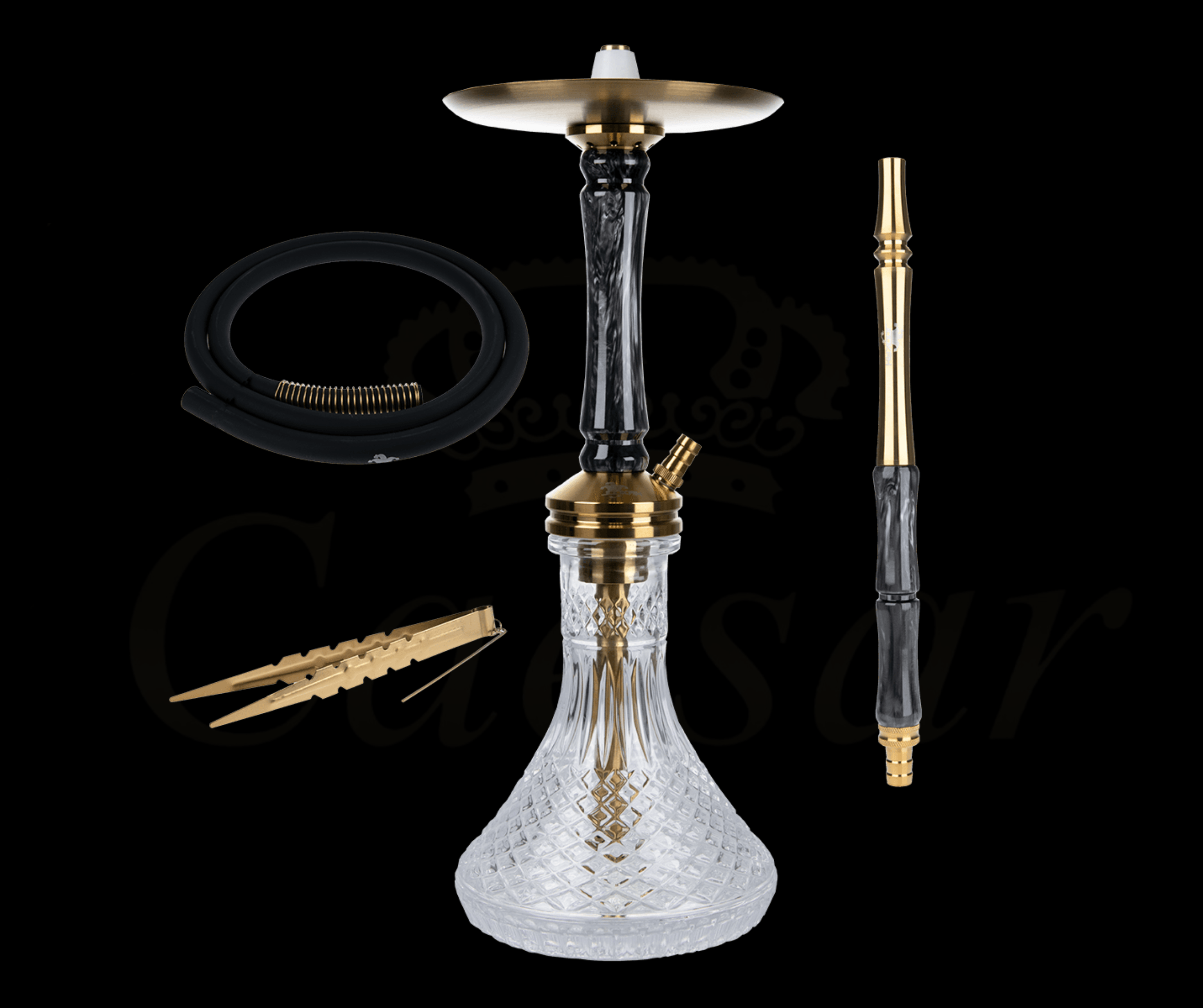 Jookah - Straight Flush / Black & Gold - Caesar Shisha
