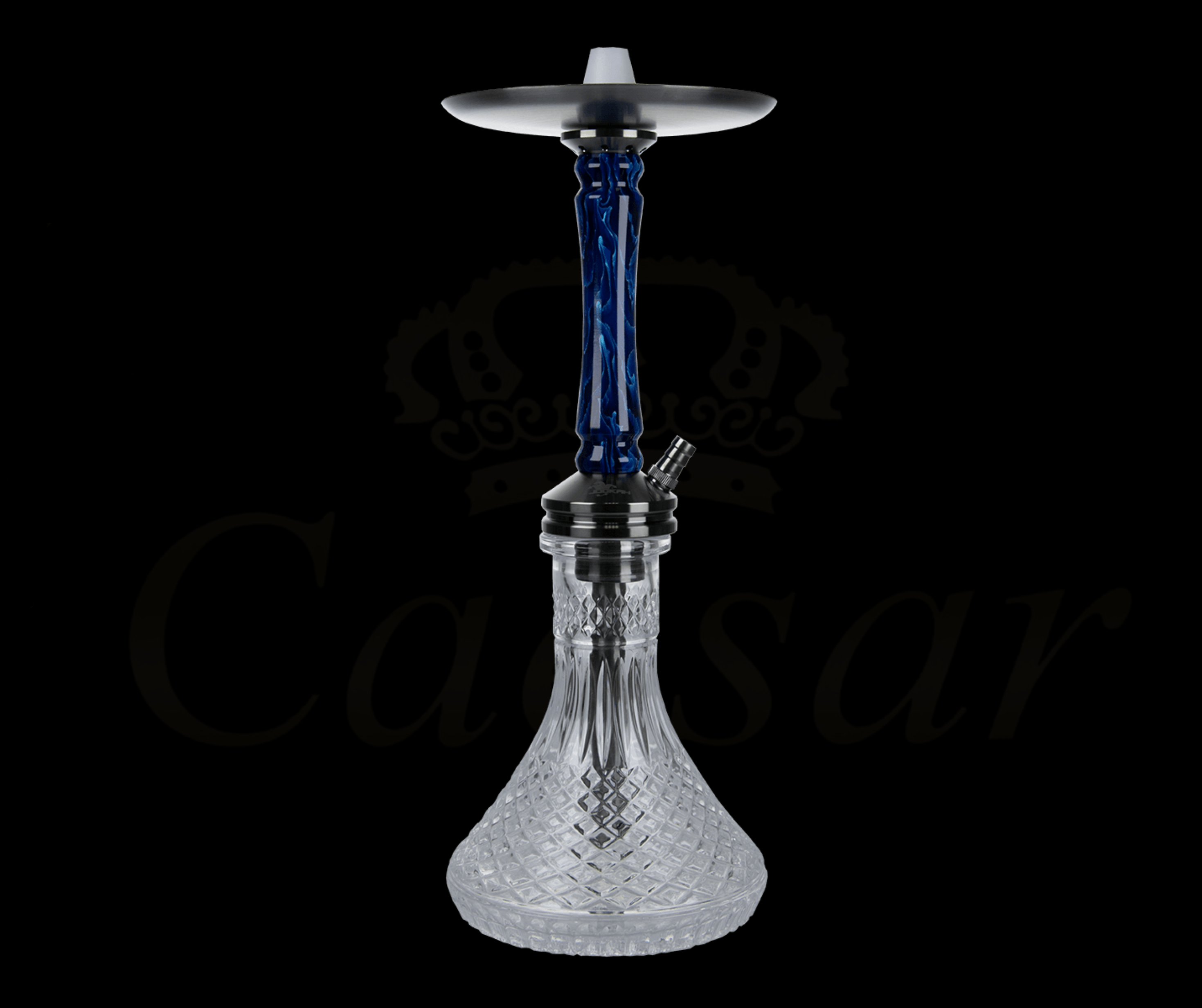 Jookah - Straight Flush - Black Steel Blue - Caesar Shisha