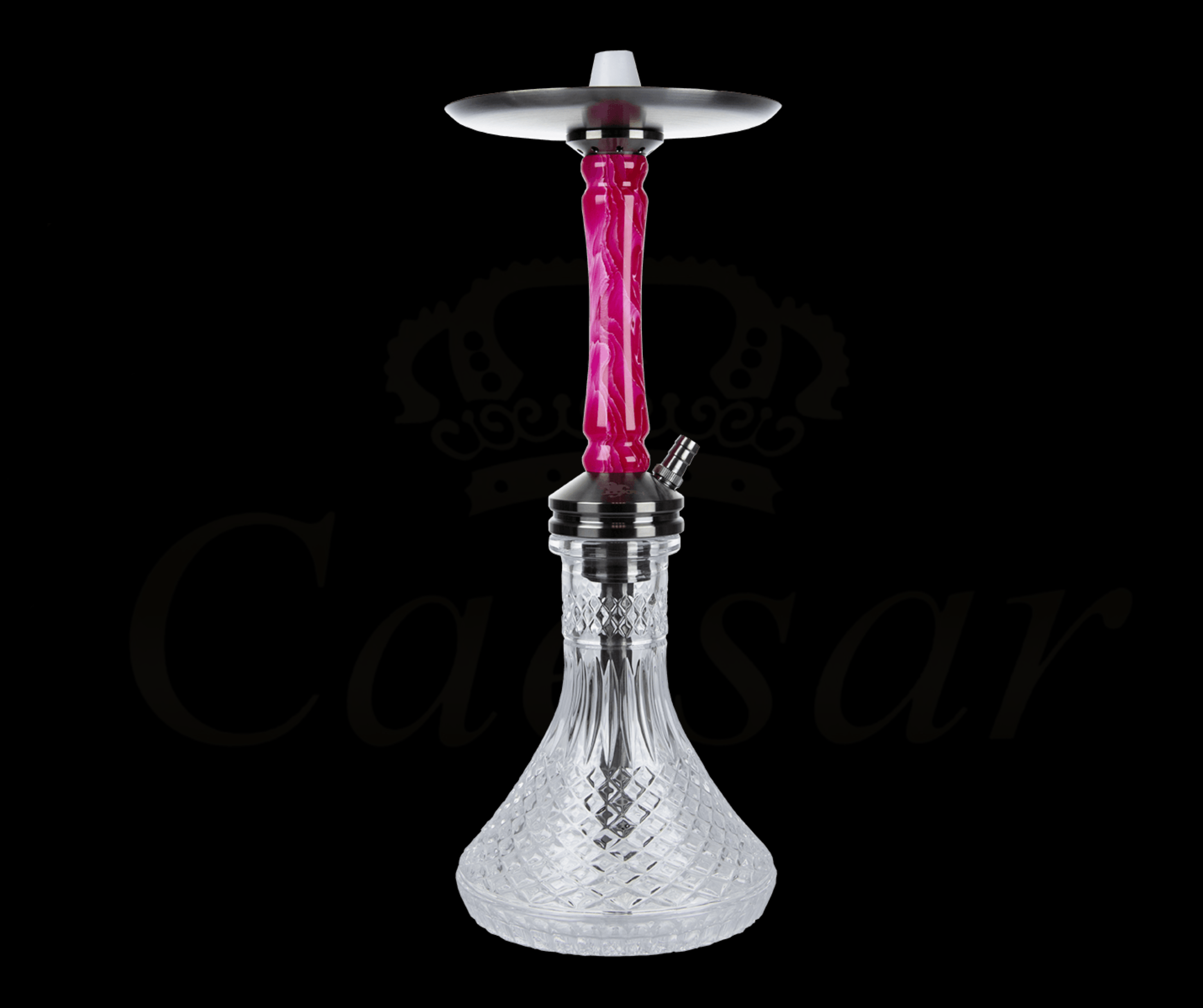 Jookah - Straight Flush - Black Steel Pink - Caesar Shisha
