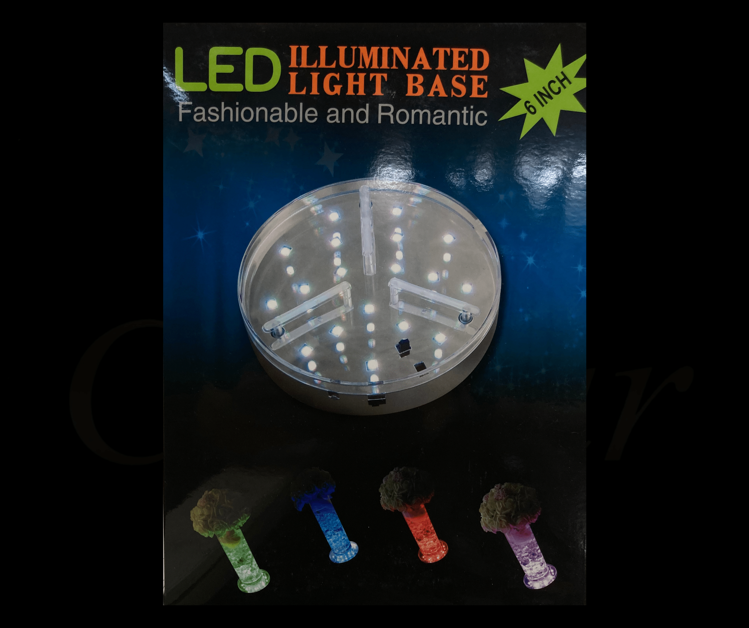 LED - 15 cm Ø - med fjernbetjening - Caesar Shisha