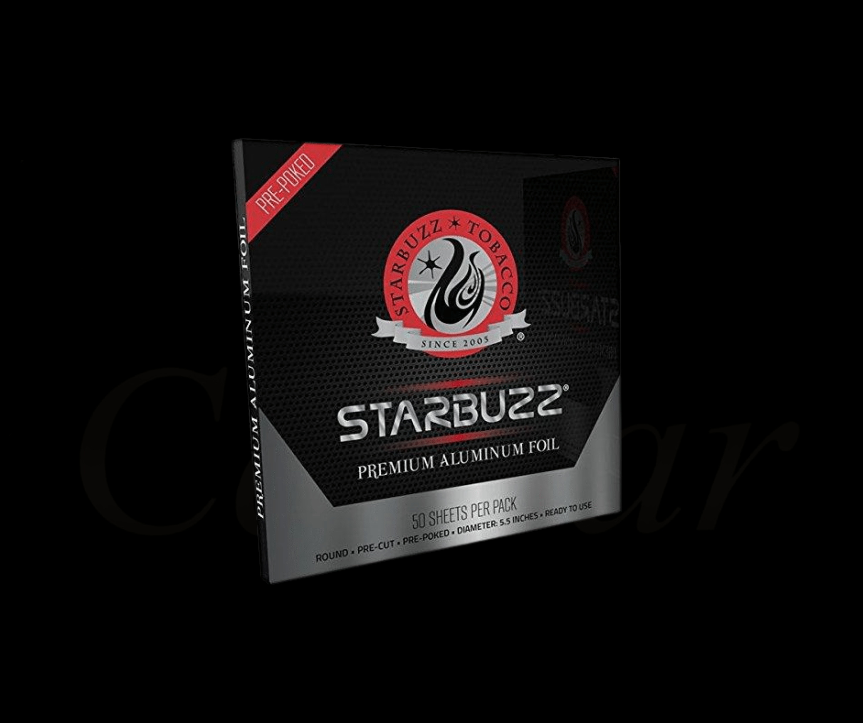 StarBuzz Rundt Sølvpapir (50 stk) - Caesar Shisha