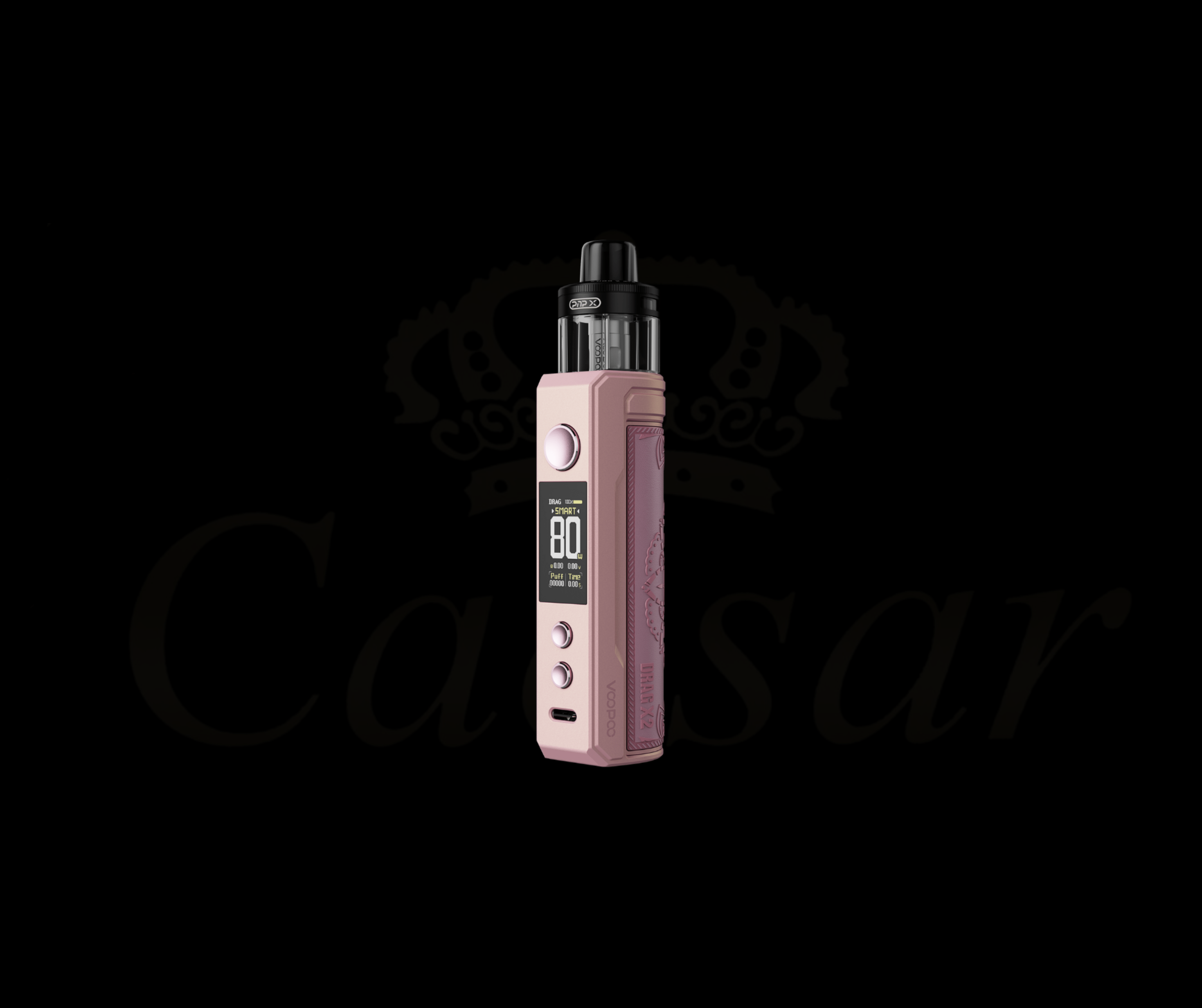 VooPoo Drag X2 / Glow Pink (Inkl. 18650) - Caesar Shisha