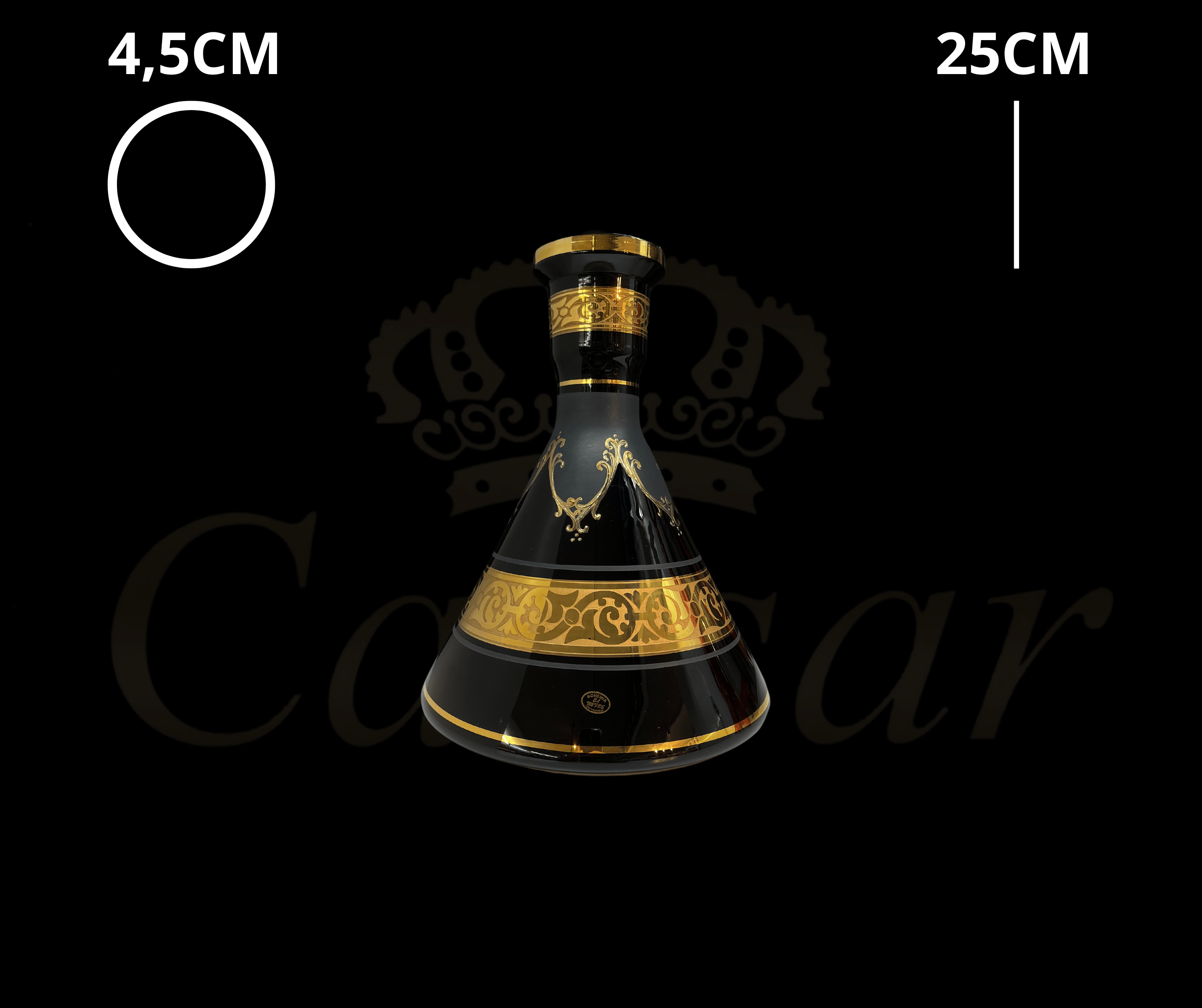 BJ Bohemian Vase Black - Caesar Shisha