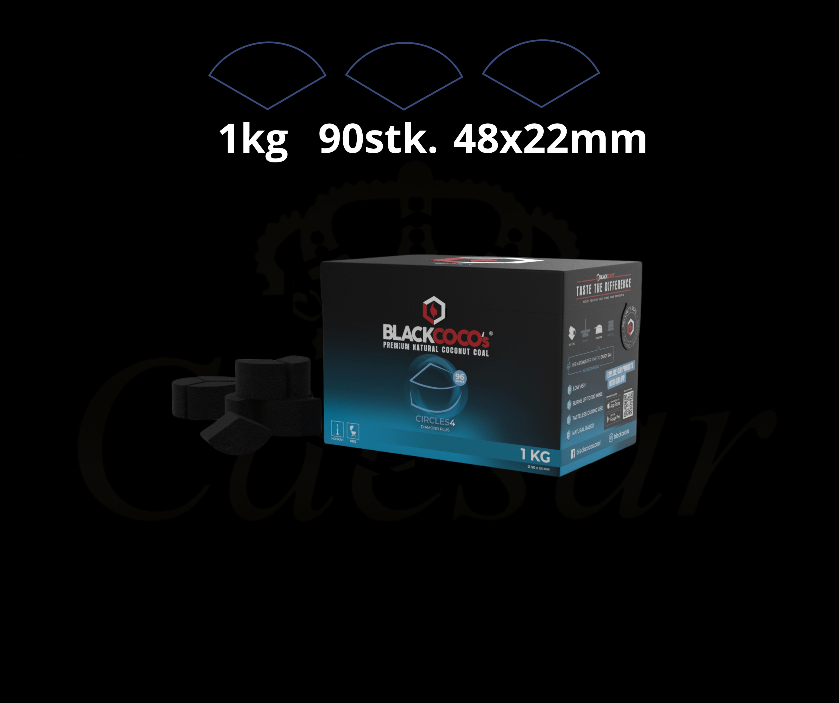 BLACK COCO'S Circles - Caesar Shisha