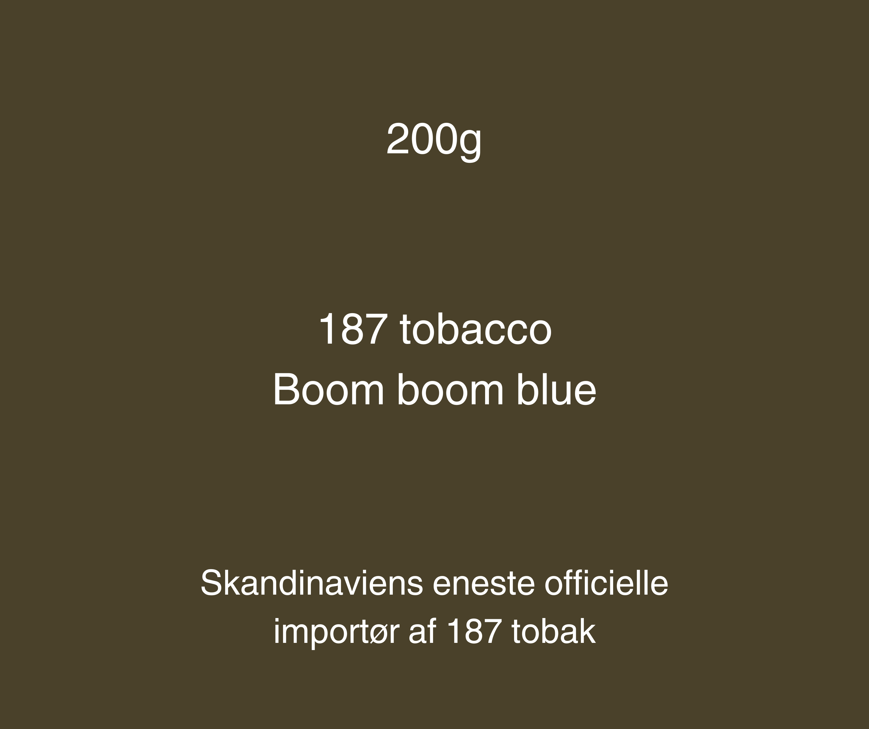 BOOM BOOM BLUE 200g (Brombær, Hindbær & Blåbær) - Caesar Shisha