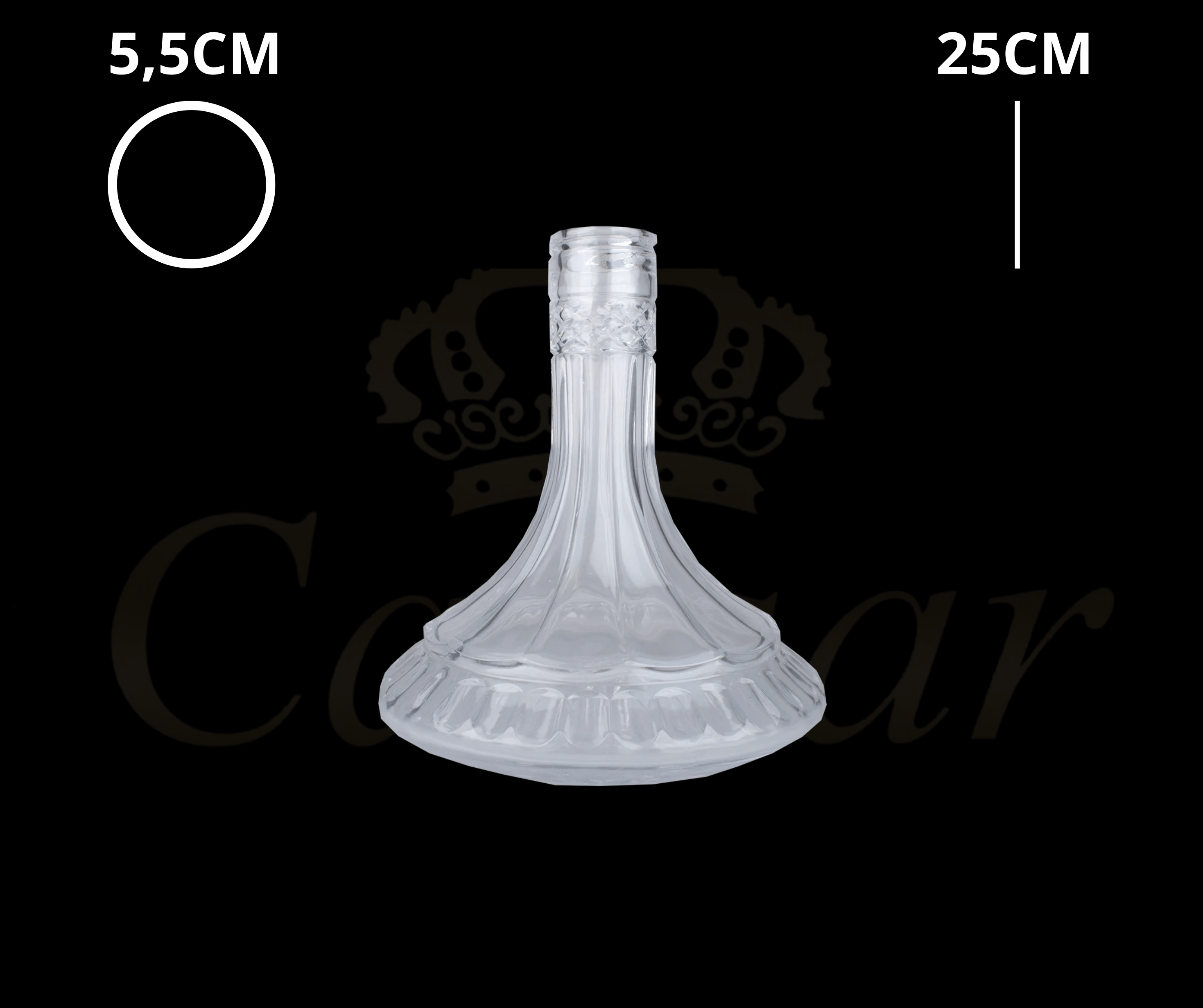 Jookah Universal Vase #13 (Uden Gevind) - Caesar Shisha