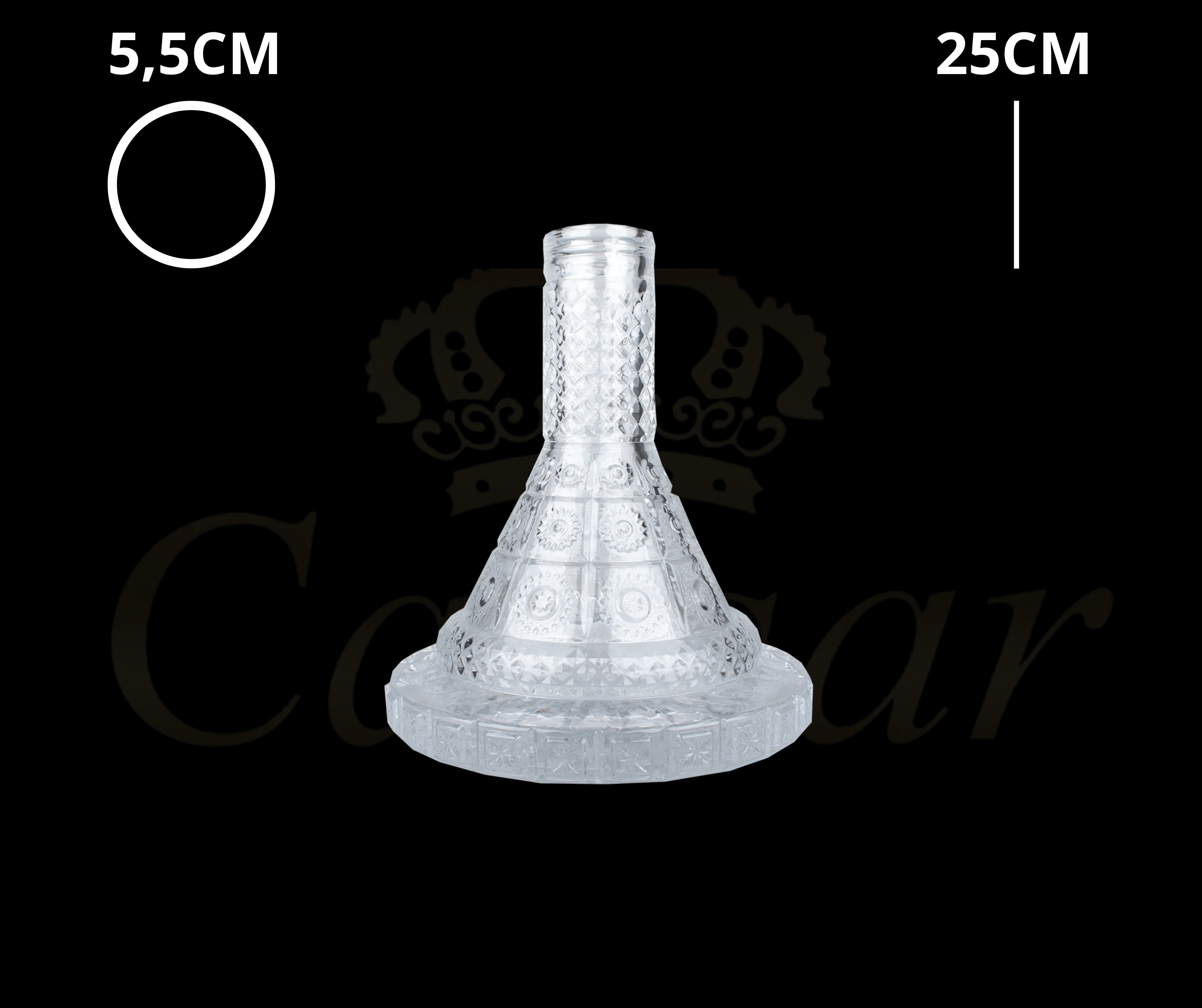 Jookah Universal Vase #15 (Uden Gevind) - Caesar Shisha