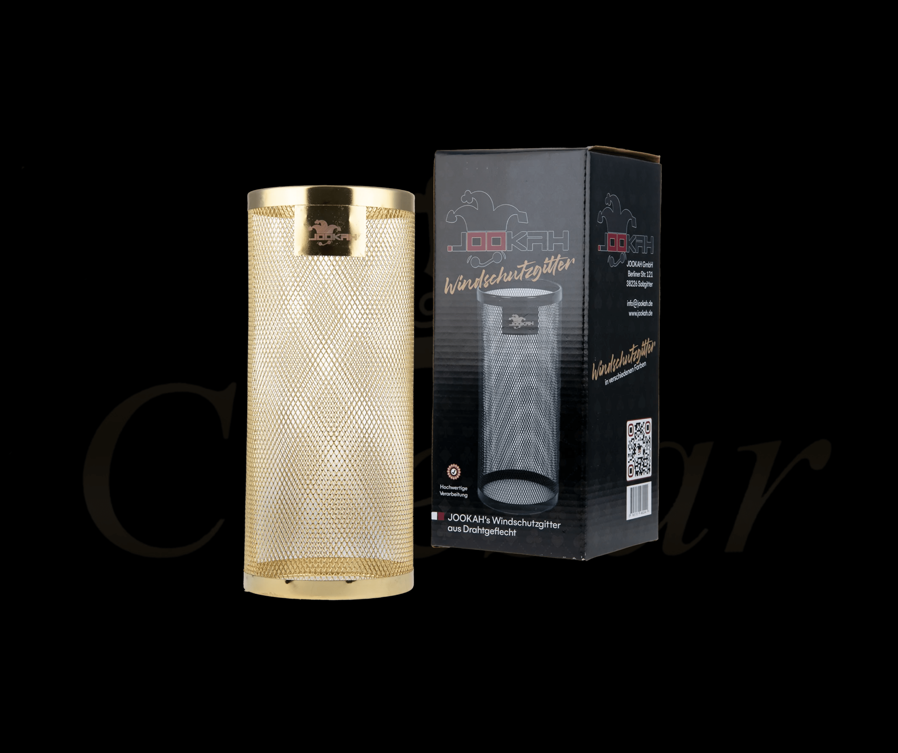 Jookah / Vindskærm Gold - Caesar Shisha
