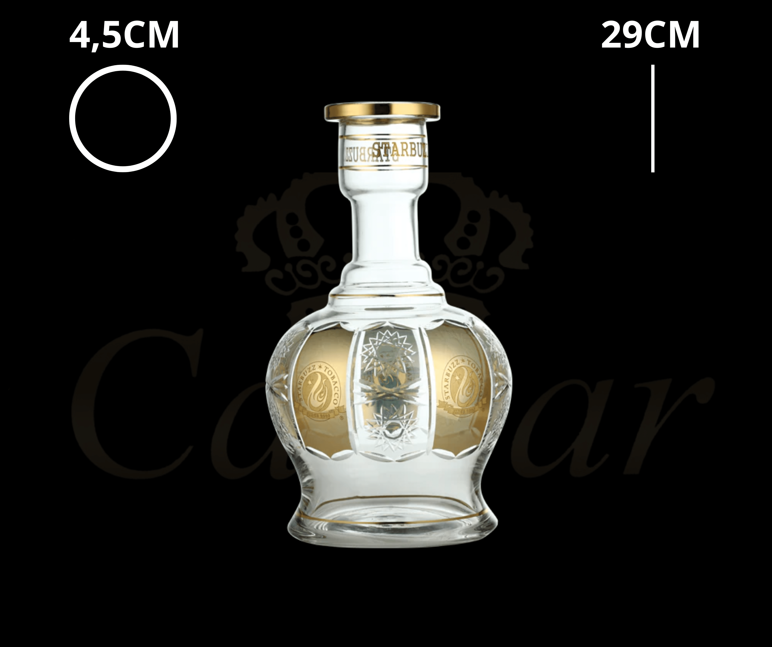 StarBuzz Golden Crave Glass - Caesar Shisha