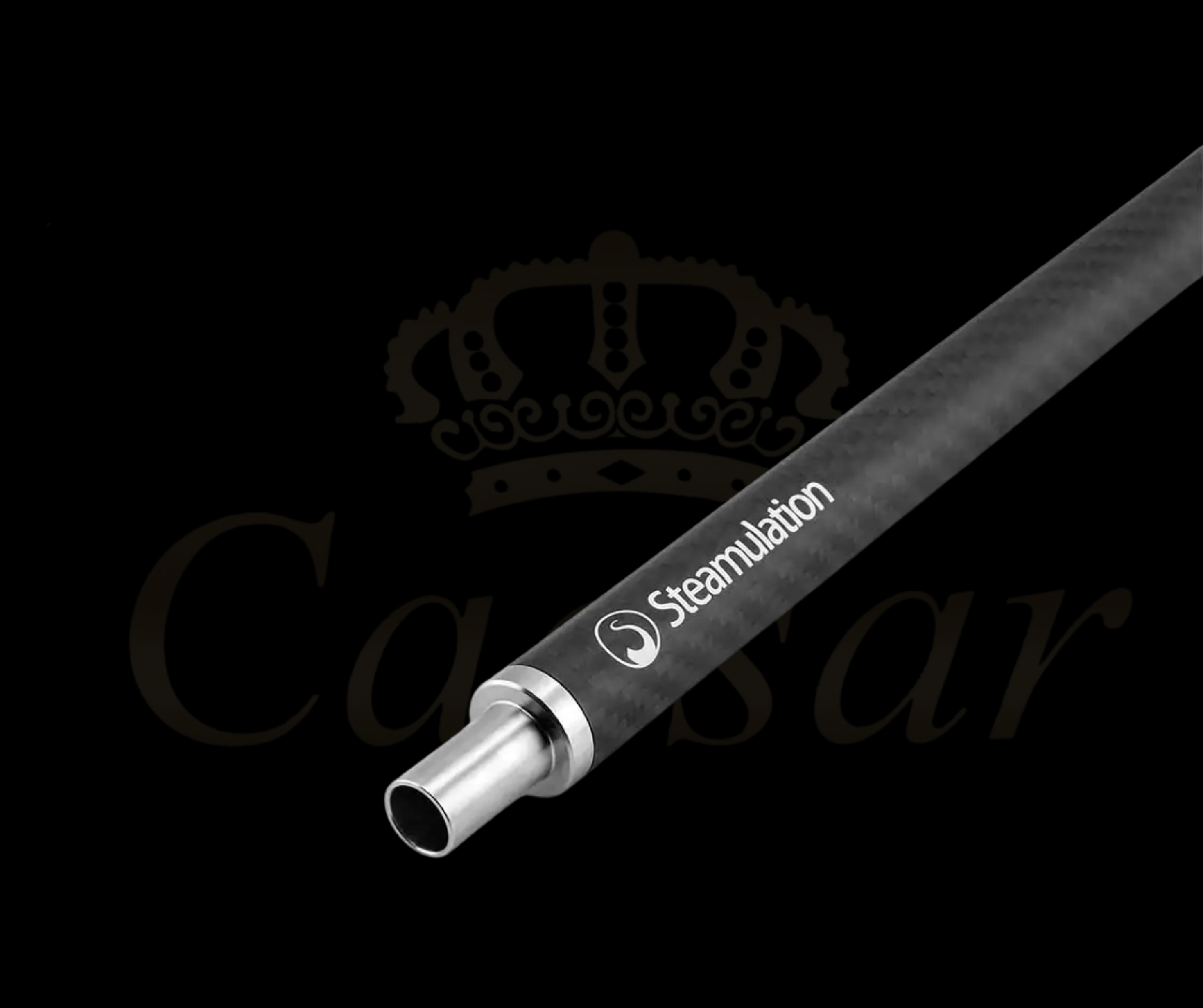 Steamulation Carbon Mundstykke - Matt Black - Caesar Shisha