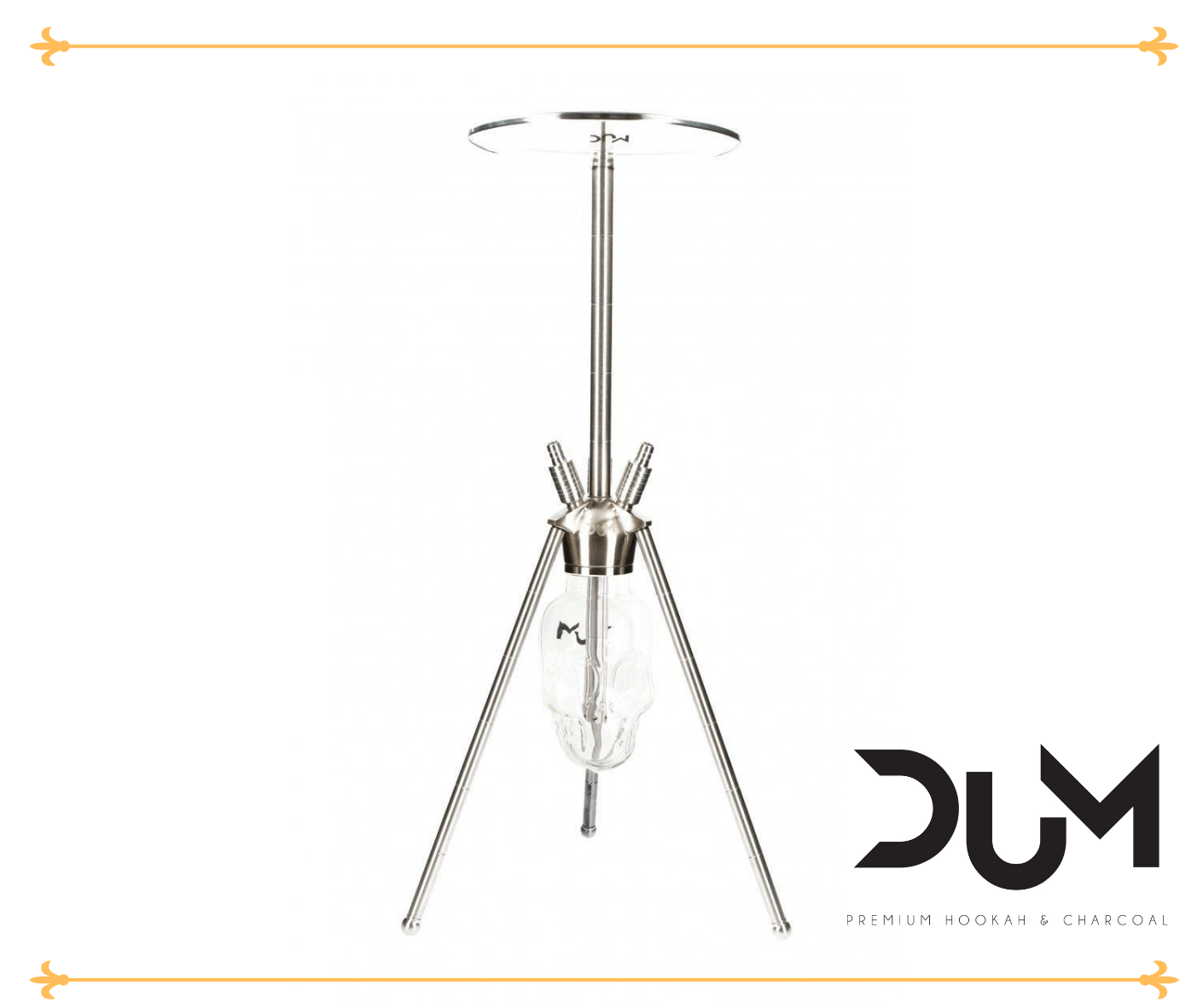 D.U.M Silver Crazy Skull