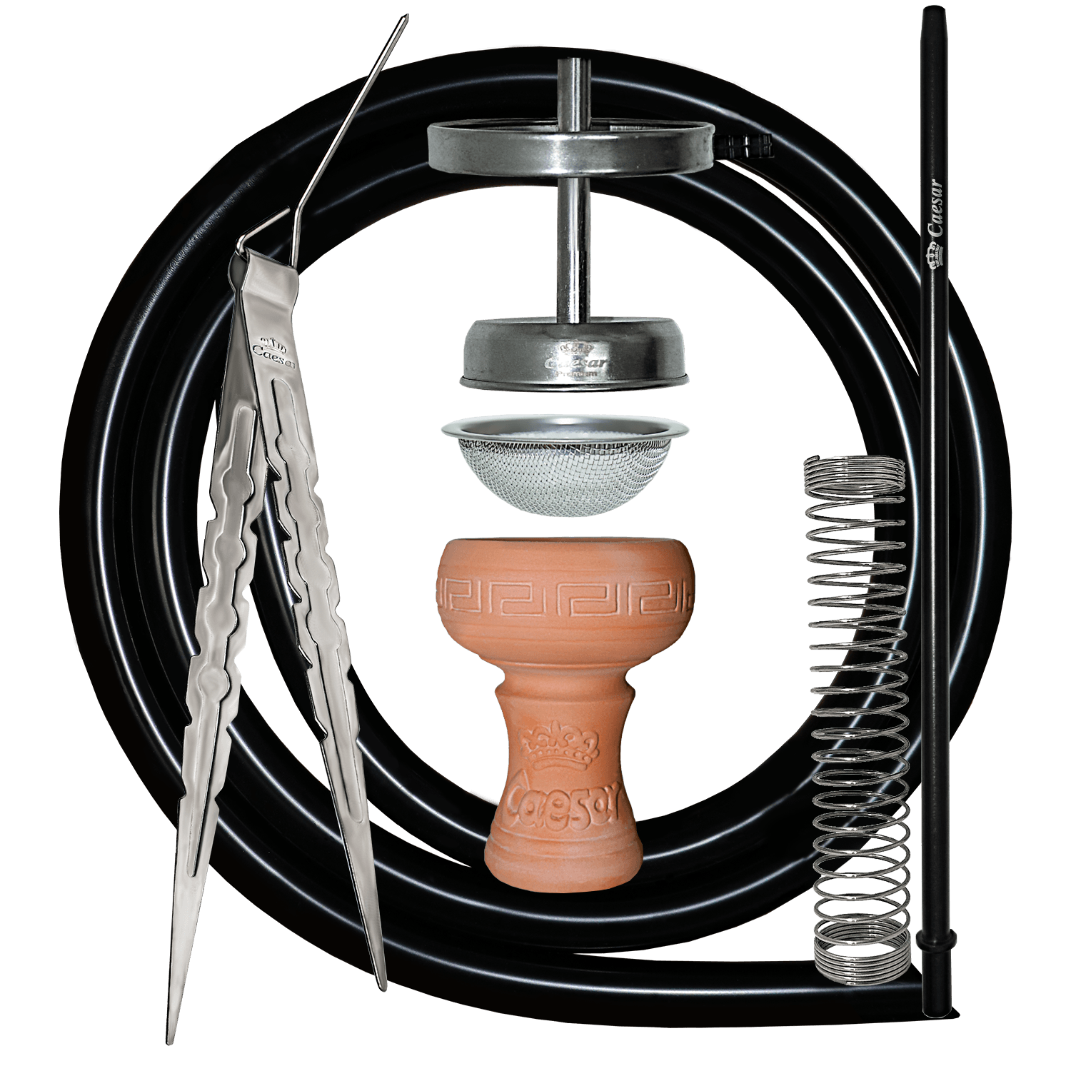 Caesar QUALLE / Stainless Steel / 2er - Light Black