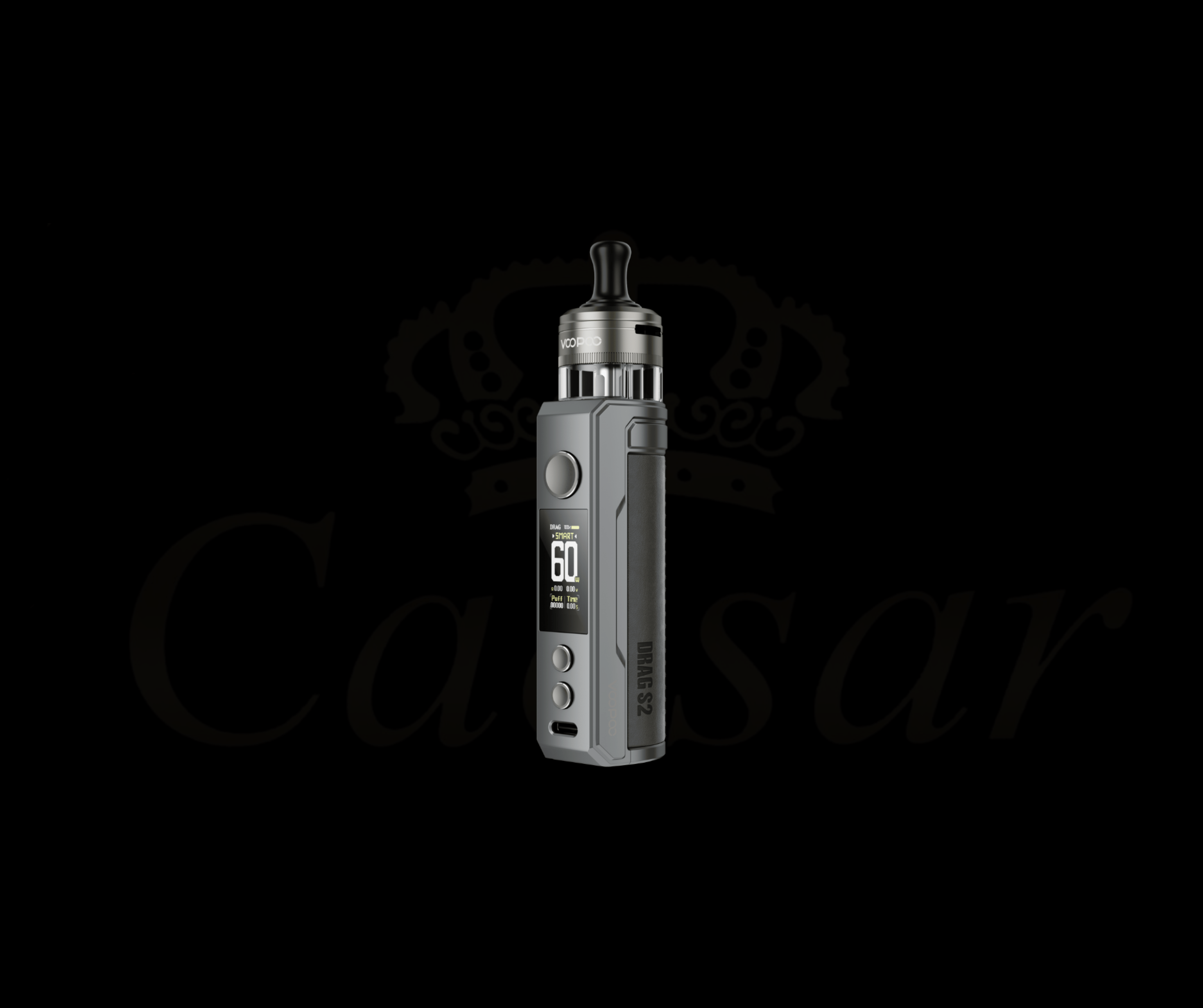 VooPoo Drag S2 / Gray Metal - Caesar Shisha