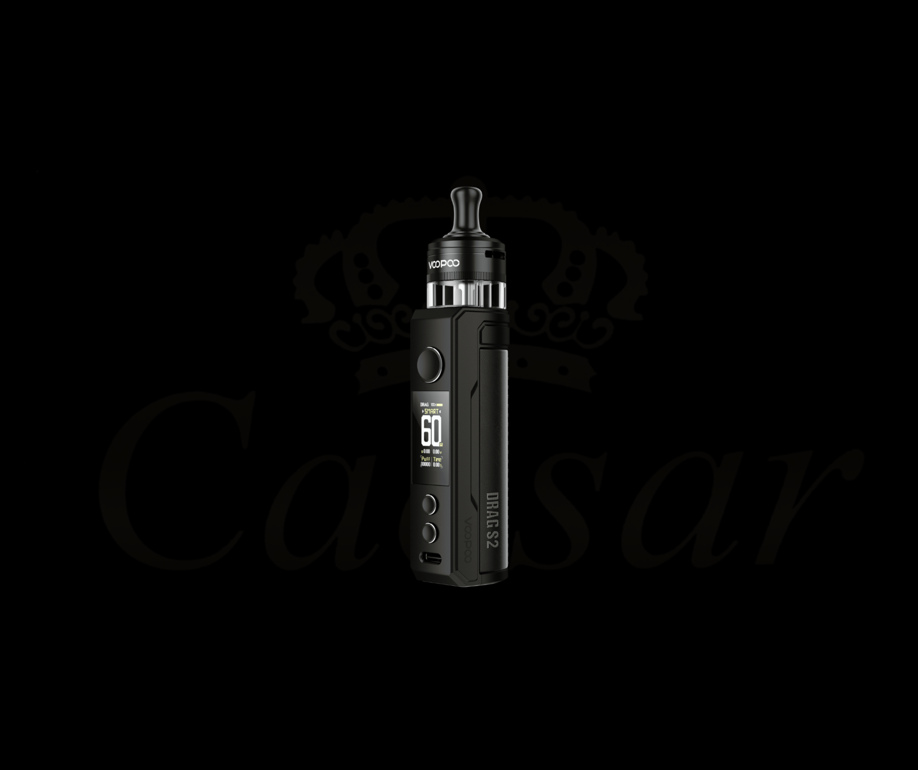 VooPoo Drag S2 / Spray Black - Caesar Shisha