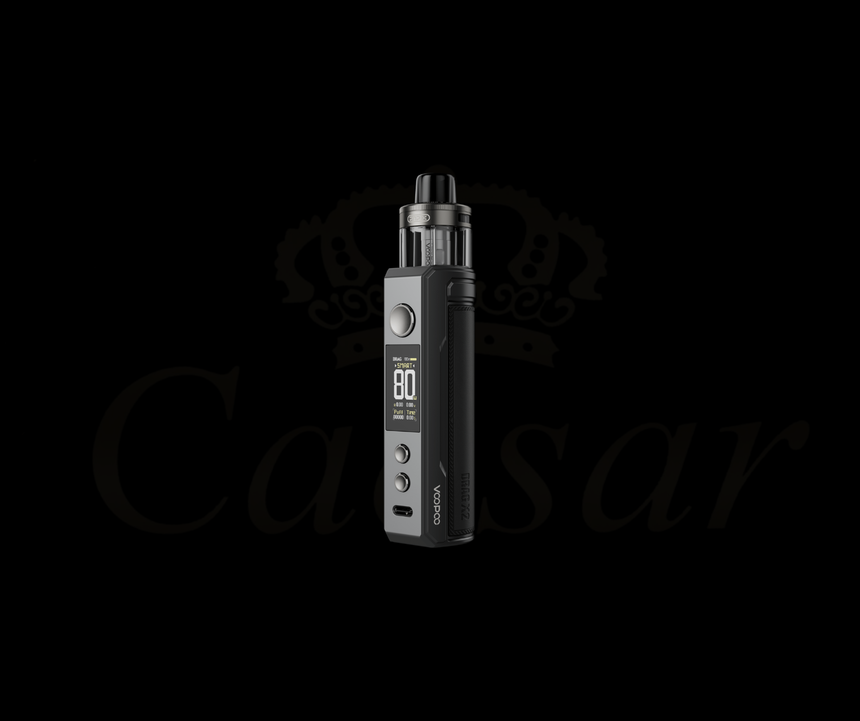 VooPoo Drag X2 / Gray Metal (Inkl. 18650) - Caesar Shisha